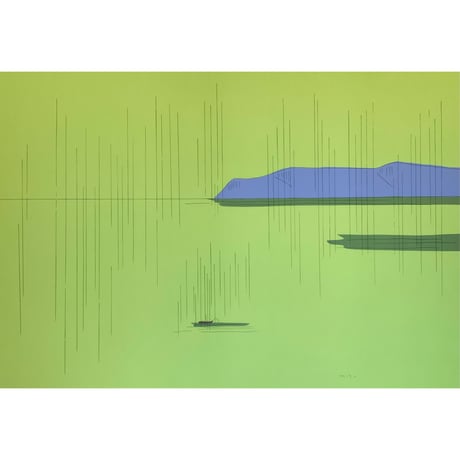 安西水丸 『GREEN CROSS』 2 CATEGORY 「THE RIVER 1988/2023」2023個展 | SPACE YU
