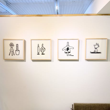 OTA Minami「服とコーヒー（ドローイング3）」版画