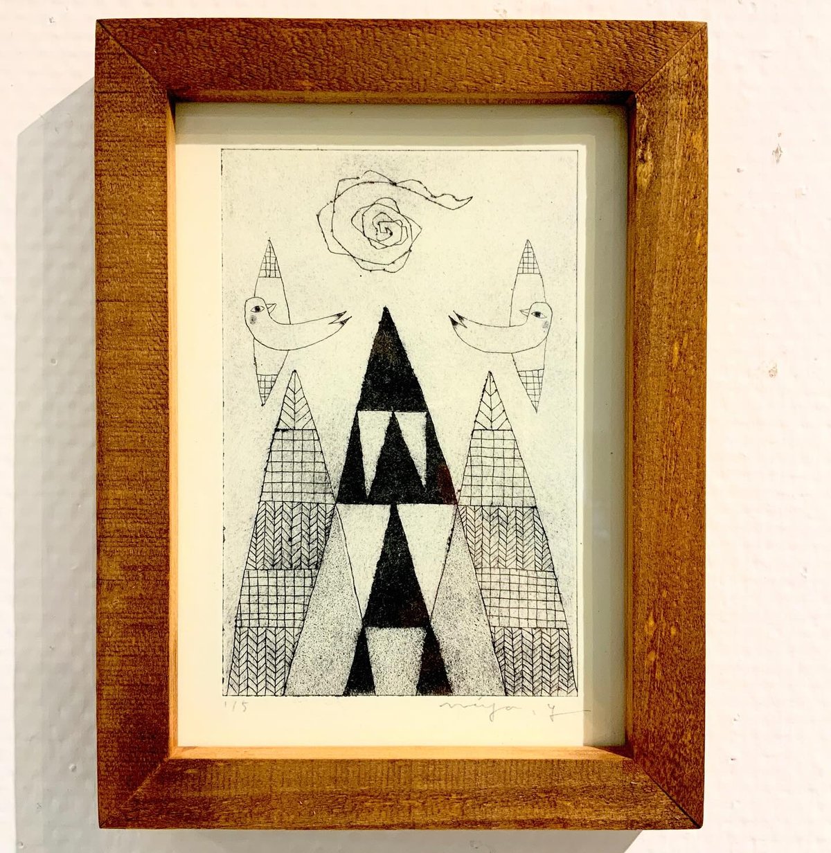 山田ミヤ「高い山」紙版画 | SPACE YUI online shop