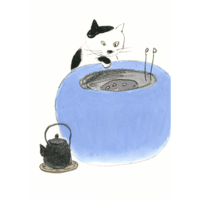 南伸坊「火鉢」版画