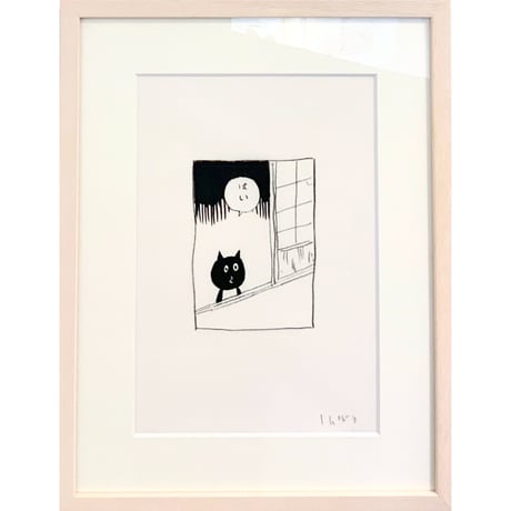 南伸坊「リキテンスタイン・水木しげる」原画
