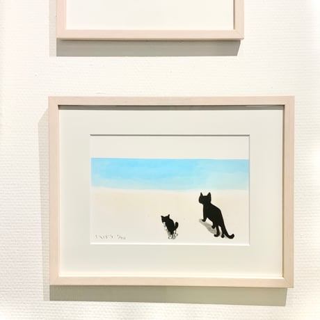 南伸坊「青い海」版画