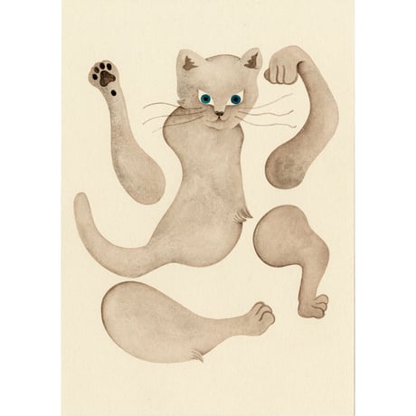水沢そら「タネンバウム ポスター（猫）」sora mizusawa 原画