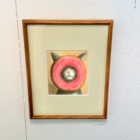 松本圭以子「ドーナツマスク」原画作品