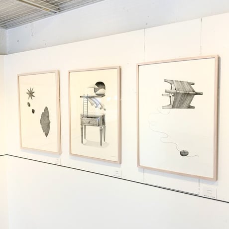 河井いづみ「風の贈り物」リトグラフ