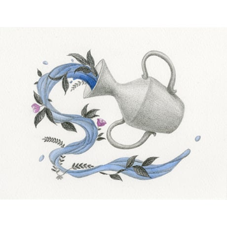 河井いづみ「みずかめ座Ⅱ（星座）」  izumi kawai  原画