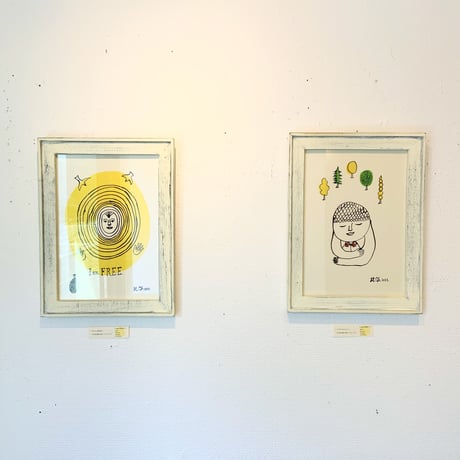 山田博之「わたしは自由」原画 hiroyuki yamada