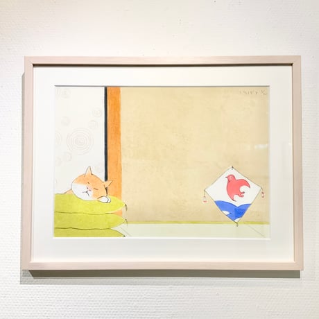 南伸坊「はねつき」版画