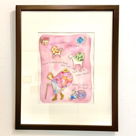 はんまけいこ「家」hanma keiko 原画