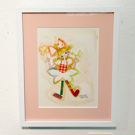 田村セツコ「ひみつのささやき」原画  tamura setsuko