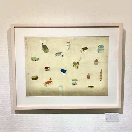 谷口広樹「カエルバショハドコデスカ」版画