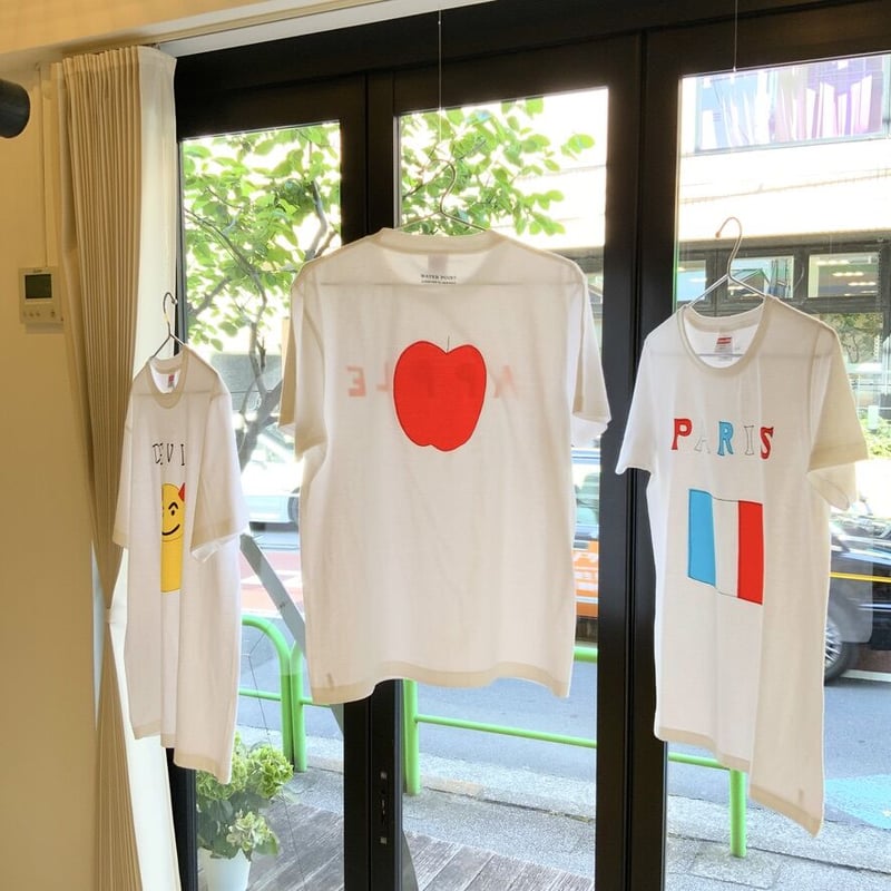 安西水丸Tシャツ「APPLE」 柄 | SPACE YUI online shop 安西水丸Tシャツ「APPLE」 柄 | SPACE YUI online shop