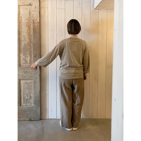 バイカラー ハイネックプルオーバー