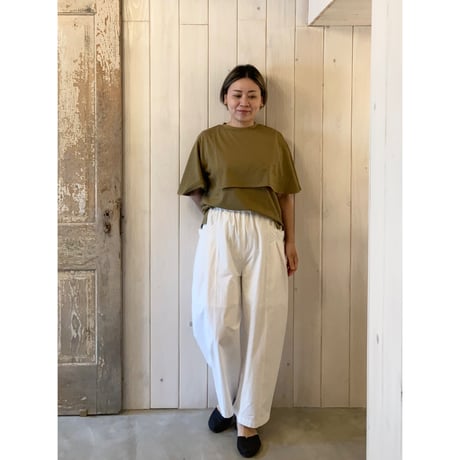 アシンメトリー フラップデザイン プルオーバー