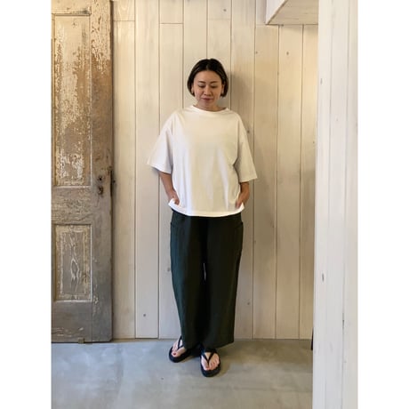 クラシック天竺 ボートネック Tシャツ