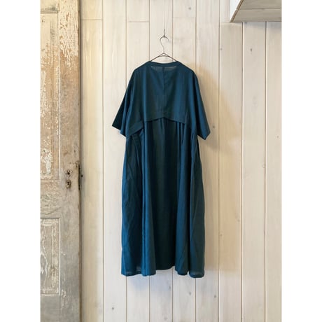リネンタッチ コットン ドレスワンピース