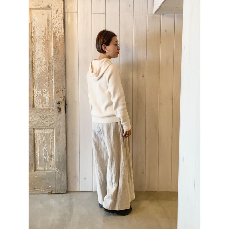 トリプルワッシャーリネン ラップキュロットパンツ | sum