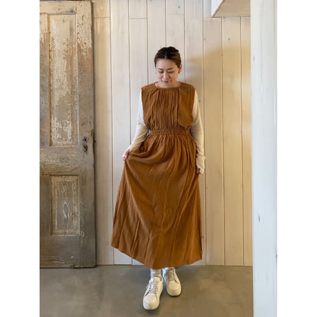 FLAVOUR ギャザー ロングワンピース