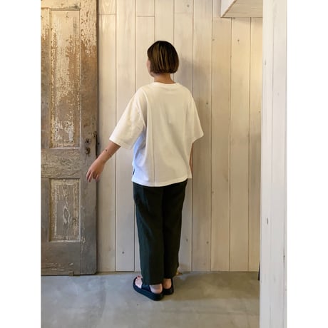 クラシック天竺 ボートネック Tシャツ