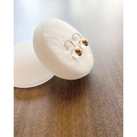K10 gold drops earrings