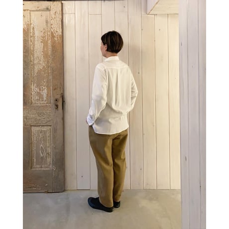 圧縮ウールジャージー イージーテーパードパンツ