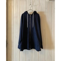 スペインピマ セーターライク天竺 ダブルジップパーカー