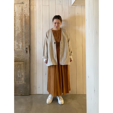 FLAVOUR ギャザー ロングワンピース