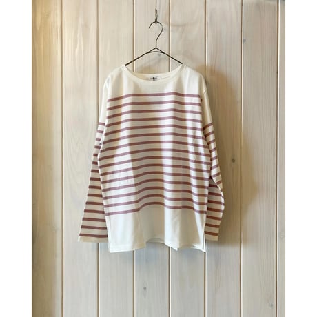 オーガニックコットン パネルボーダー カットソー