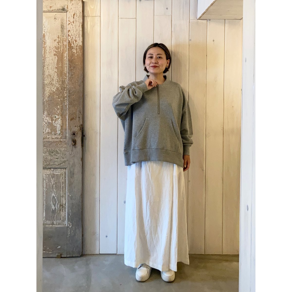 セントラル裏毛 フロントZIP プルオーバー | sum