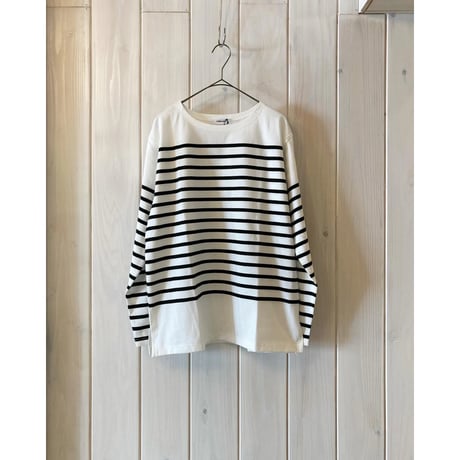 オーガニックコットン パネルボーダー カットソー