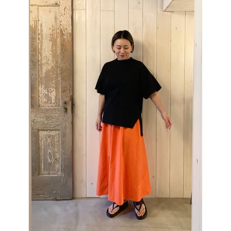 クラシック天竺 サイドスリットTシャツ