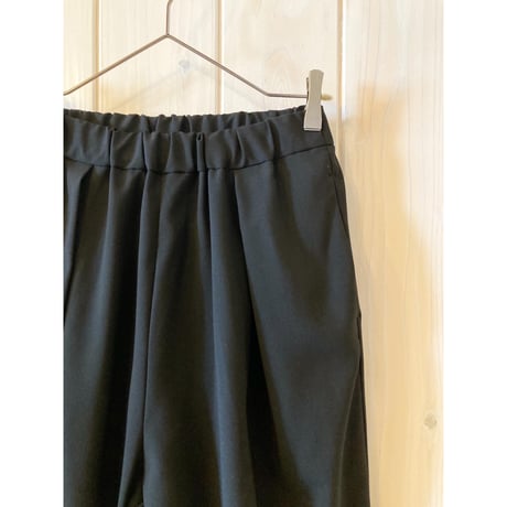ウォッシャブル summer wool ゴムタックパンツ