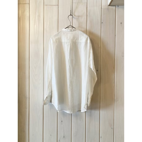 Cu/C/Li 桐生シワ加工 バンドカラーシャツ  new