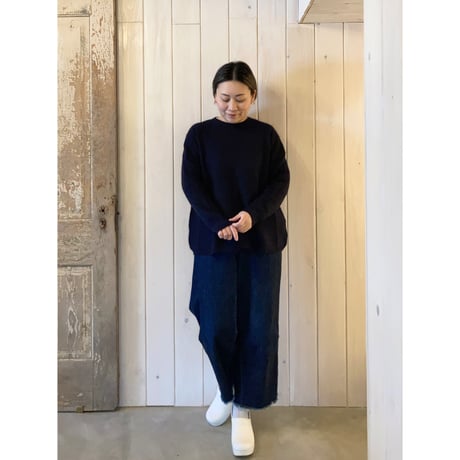 モヘアブレンド ニットプルオーバー