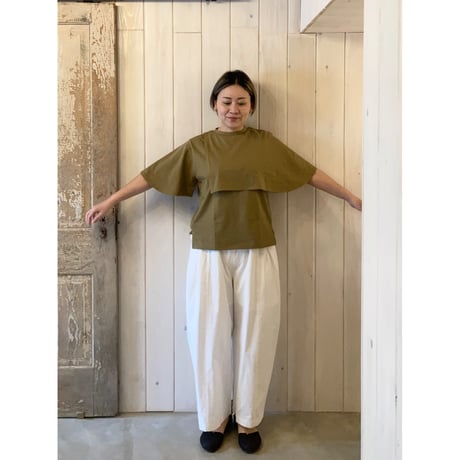 アシンメトリー フラップデザイン プルオーバー