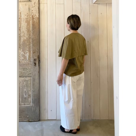 アシンメトリー フラップデザイン プルオーバー
