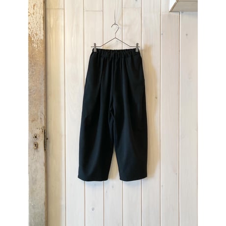 ウォッシャブル summer wool ゴムタックパンツ