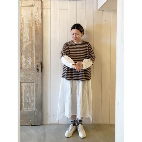 フレンチリネン シャツドレス