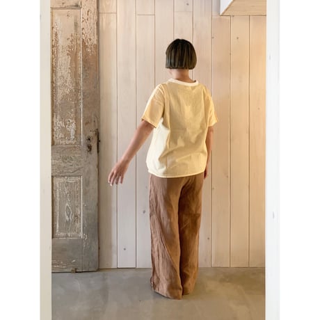 セミワイド イージーリネンパンツ