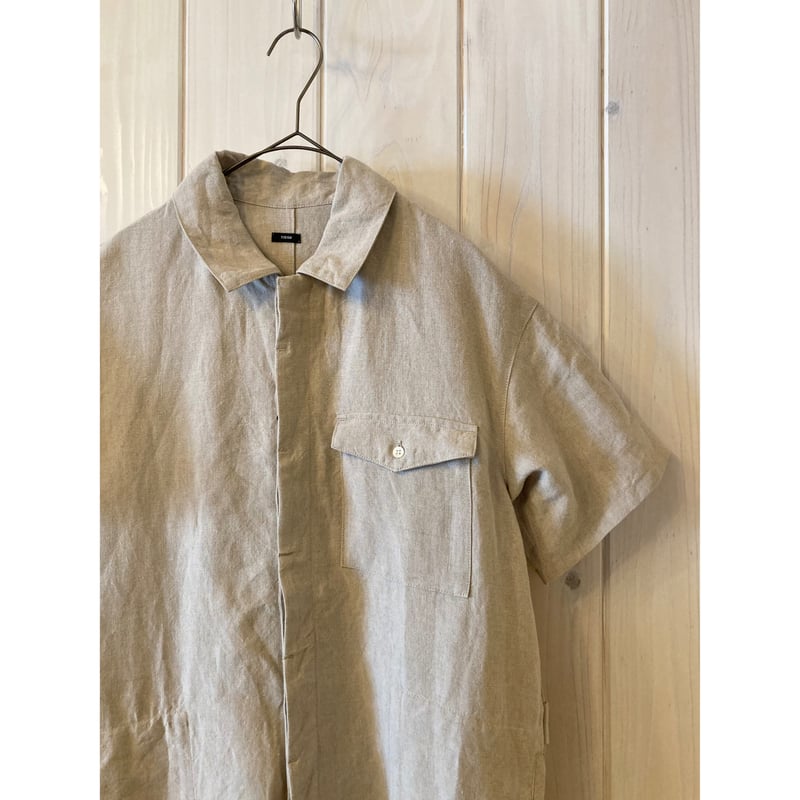 オリジナルフレンチリネン 半袖 比翼オールインワン | sum