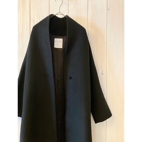 ロング ノーカラーコート
