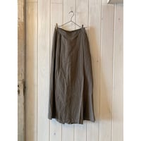 トリプルワッシャーリネン ラップキュロットパンツ