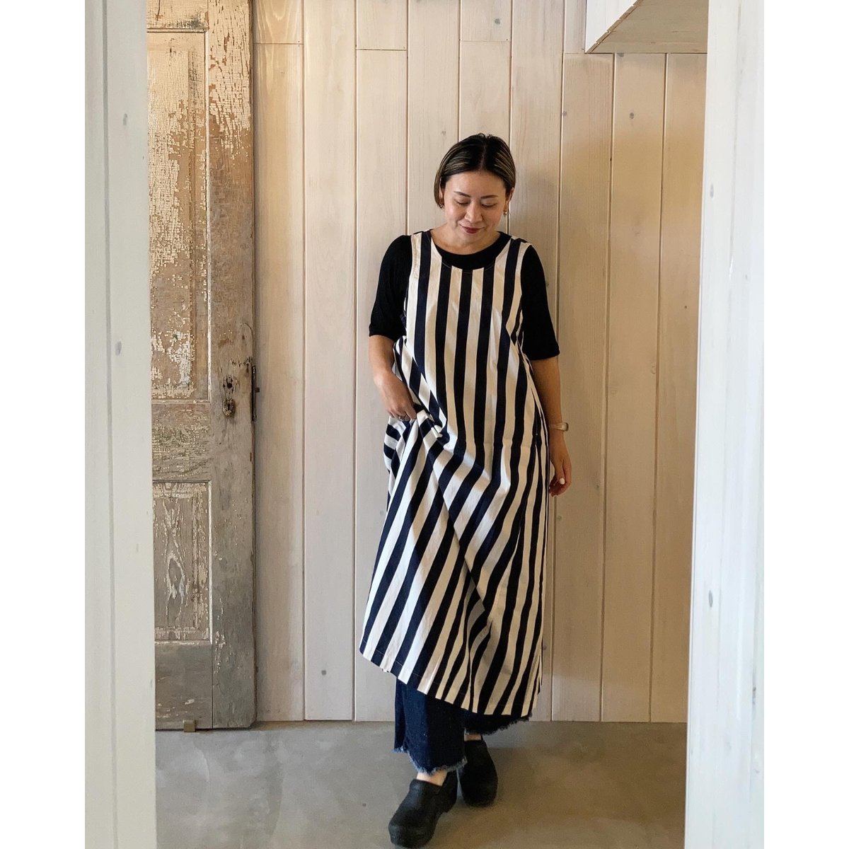 【buoybuoy】PARASOL STRIPE ワンピース b23ba321ae8e968846a5d366fc9bdc