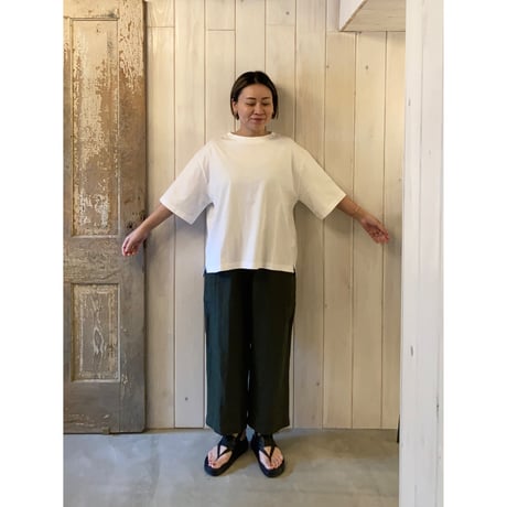 クラシック天竺 ボートネック Tシャツ