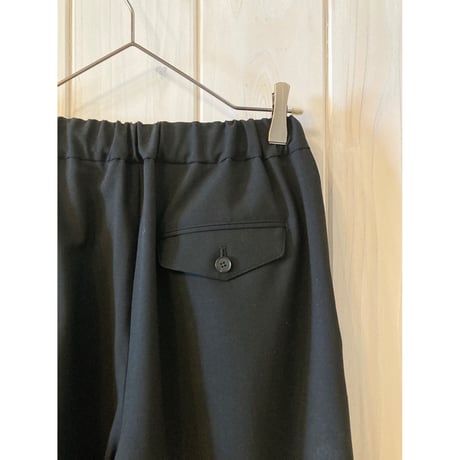 ウォッシャブル summer wool ゴムタックパンツ