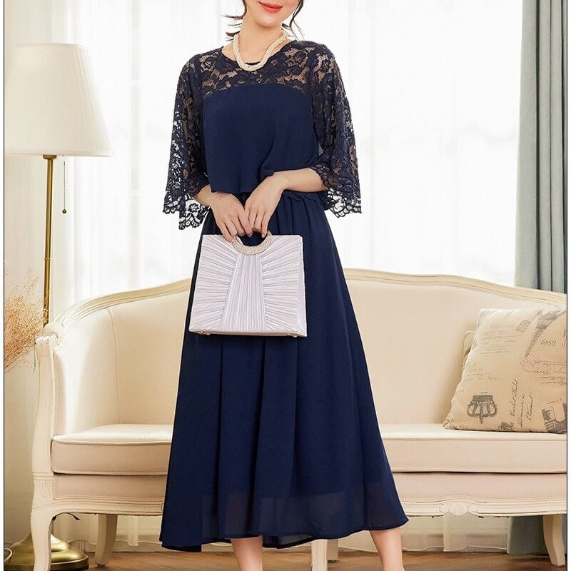 Exquis◇結婚式◇お呼ばれドレス◇濃紺◇Mフォーマル　パーティー　二次会 Amazon | [EightSTAR Dress] 結婚式ドレス ロング丈 二次会