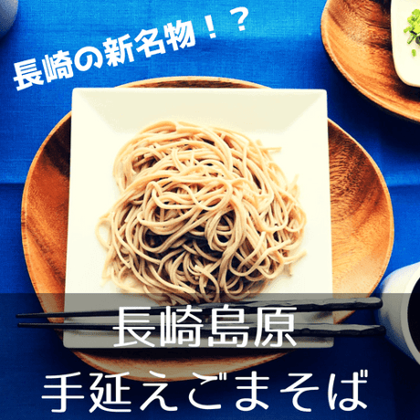 【年越しそば】長崎島原手延べえごまそば19束（つゆなし）【ご自宅用・ギフトにも】