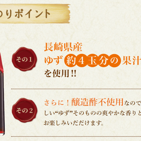 長崎ポンス（クリアケース入り）200ml×6本セット
