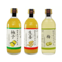 はちみつドリンク300ml×3本セット（柚子・生姜・梅）