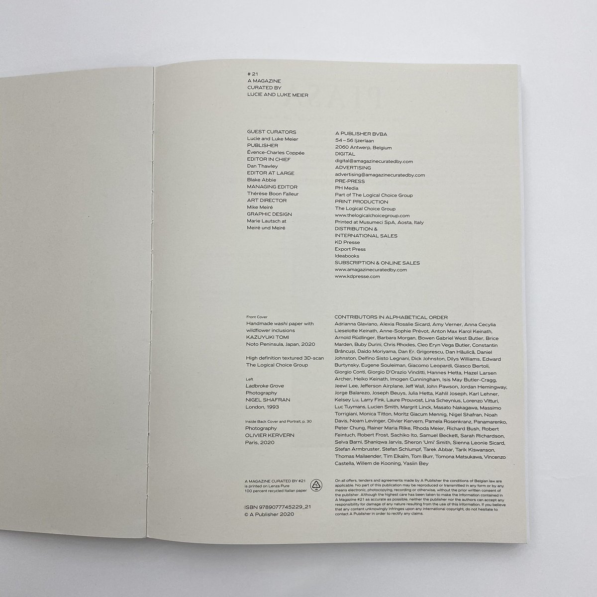 アート・デザイン・音楽 A MAGAZINE BY LUCIE AND LUKE MEIER A